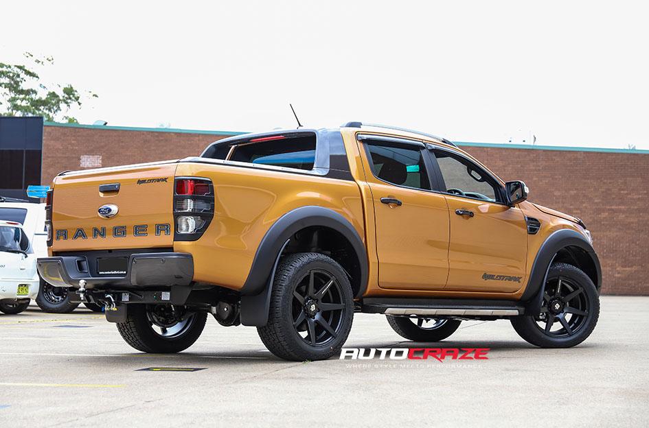 FORD RANGER AVALANCHE MATTE BLACK FRONT MILLED